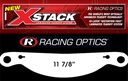 Racing Optics X-Stack Tearoffs, Clear, Impact Vapor/Charger  - 10230C
