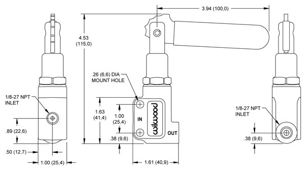 Wilwood Proportioning Valve, Lever Style - 260-8420