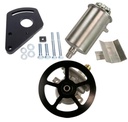 Performance Steering - Aluminum Power Steering Pump With V Belt Pulley Kit