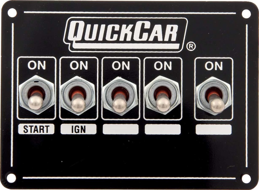 Quickcar  - Ignition Panel Single Ing. with Acc Switches - 50-7731