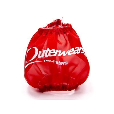 Outerwears - Breather Pre Filter 3 in OD 2-1/2 in Tall Red Non-Shielded Breathers