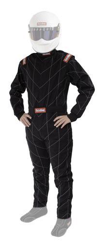 RaceQuip  - Suit Chevron Black Large SFI 5