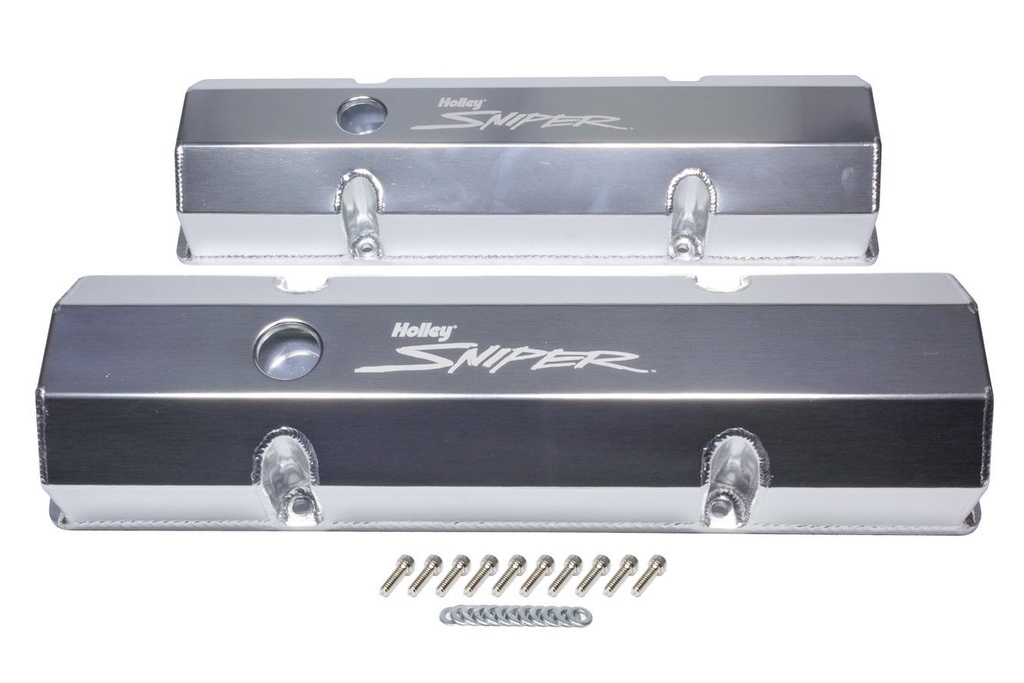 Holley - Sniper Fabricated Valve Covers  SBC Tall - 890010