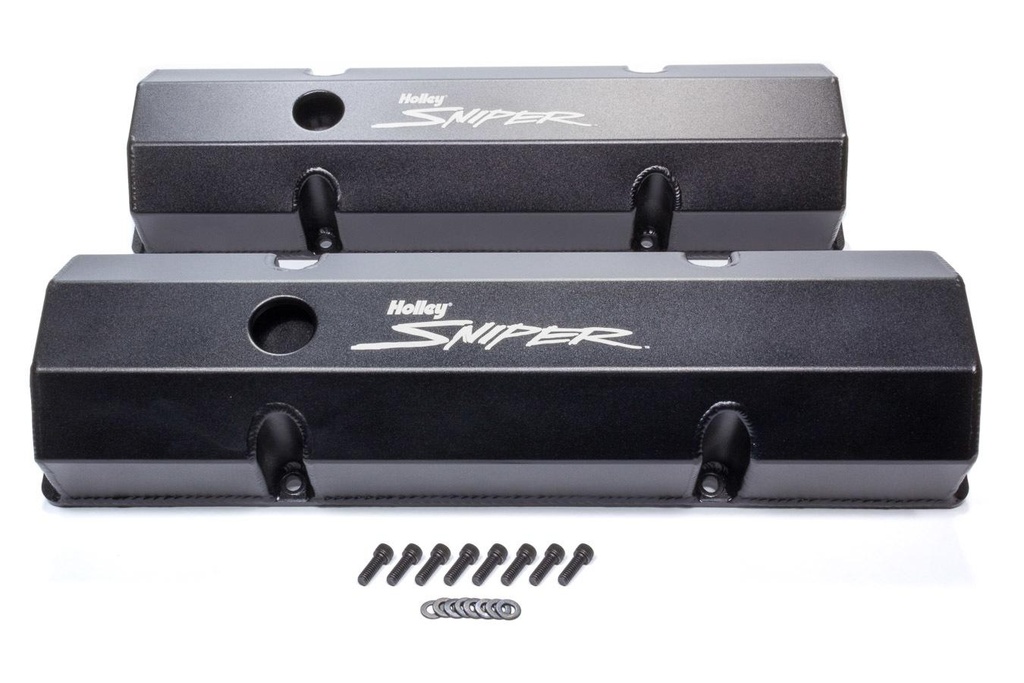 Holley - Sniper Fabricated Valve Covers  SBC Tall - 890010B