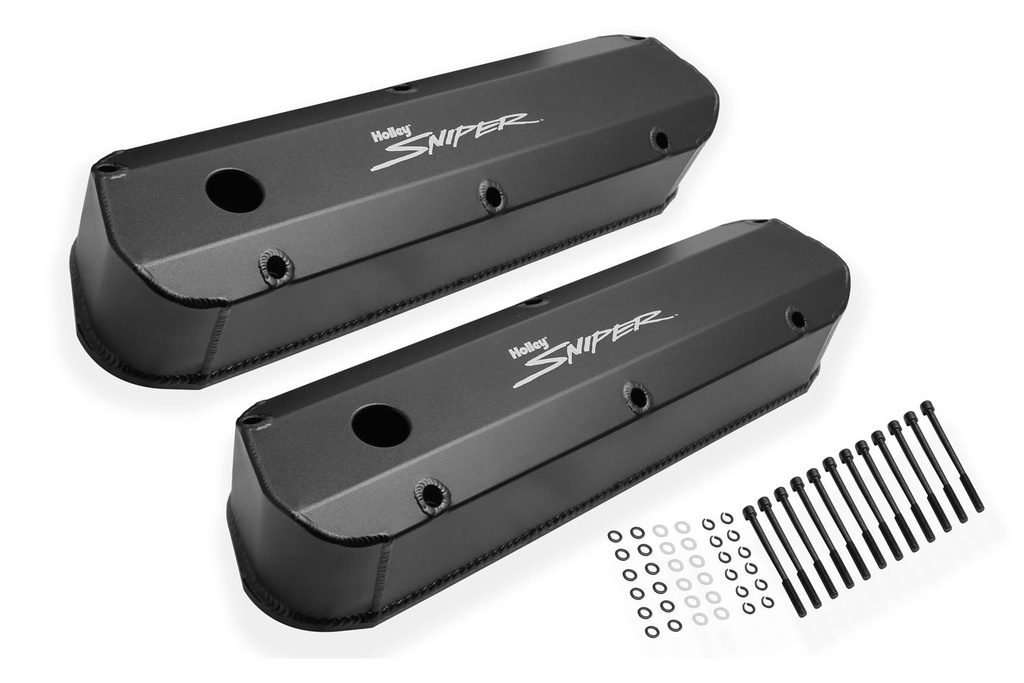 Holley - Sniper Fabricated Valve Covers  SBF Tall - 890012B