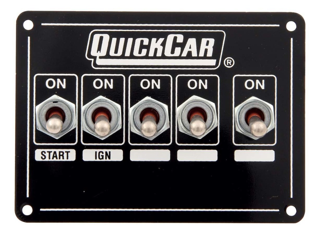 Quickcar Ignition Panel Dual Ing. with X Over and 3 Whl Bk - 50-7713
