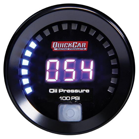 Quickcar Digital Oil Pressure Gauge 0 100 - 67-003