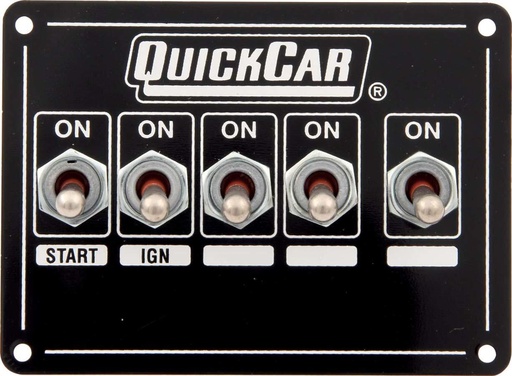 [QCR50-7731] Quickcar  - Ignition Panel Single Ing. with Acc Switches - 50-7731