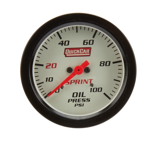 [QCR611-6004] Quickcar  - Oil Pressure Sprint Gauge  Only - 611-6004