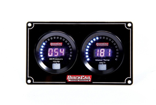 [QCR67-2001] Quickcar  - Digital 2 Gauge Panel OP WT - 67-2001