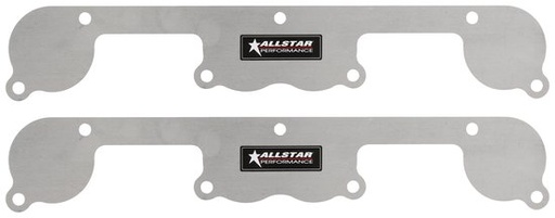 [ALL34214] Allstar Performance - Exhaust Block Off Plates SBC Spread Port Aluminum - 34214