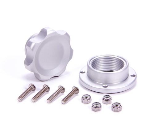 [ALL36180] Allstar Performance - Filler Cap Silver with Bolt-In Alum Bung Small - 36180