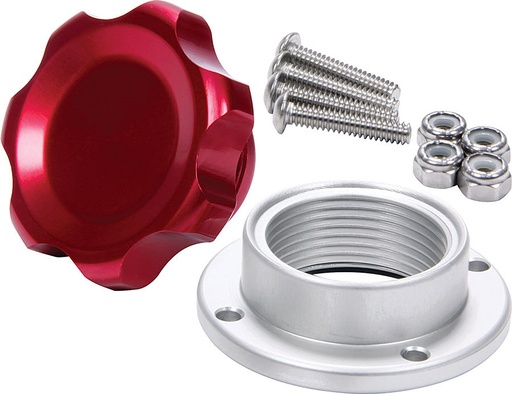 [ALL36182] Allstar Performance - Filler Cap Red with Bolt-In Alum Bung Small - 36182