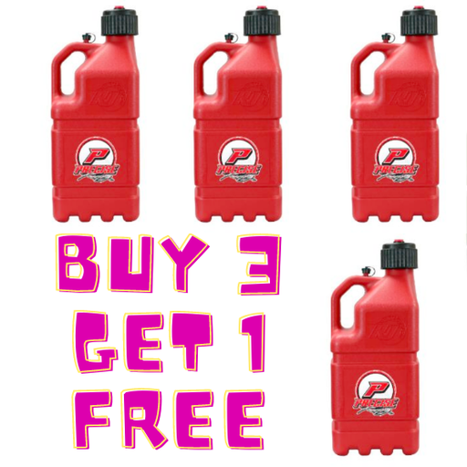 [RAJR8104RD] Precise - 5 Gallon Vented Utility Jug Red 4 Pack