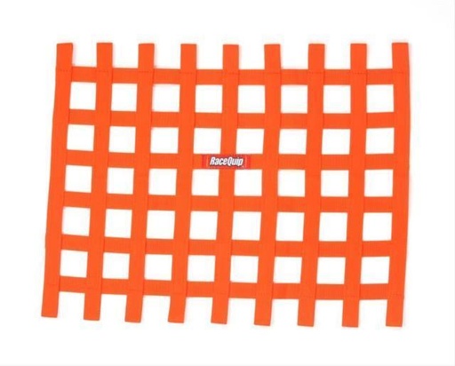 [RQP721045] RaceQuip  - Ribbon Window Net Orange Non SFI 18in x 24in