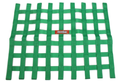 [RQP721075] RaceQuip  - Ribbon Window Net Green Non SFI 18in x 24in