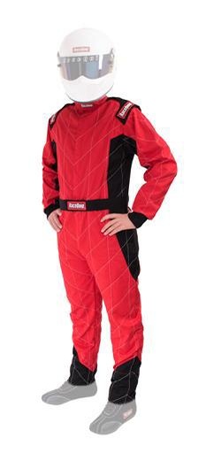 [RQP91609149] RaceQuip  - Suit Chevron Red Medium Tall SFI 5