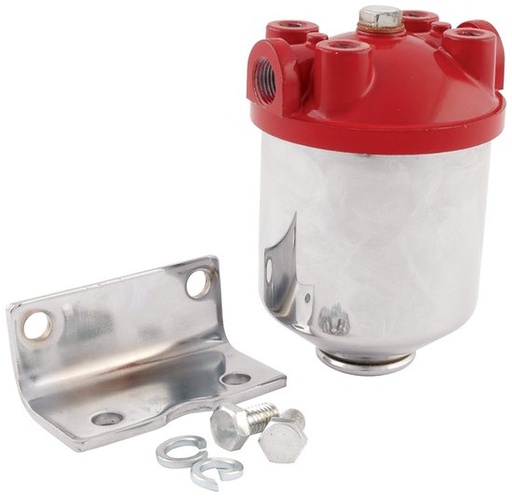 [ALL40250] Allstar Performance - Fuel Filter Chrome Canister - 40250