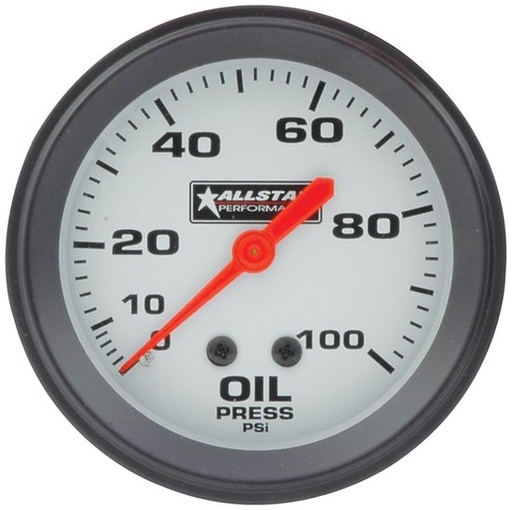 [ALL80095] Allstar Performance - ALL Oil Pressure Gauge 0-100PSI 2-5/8in - 80095