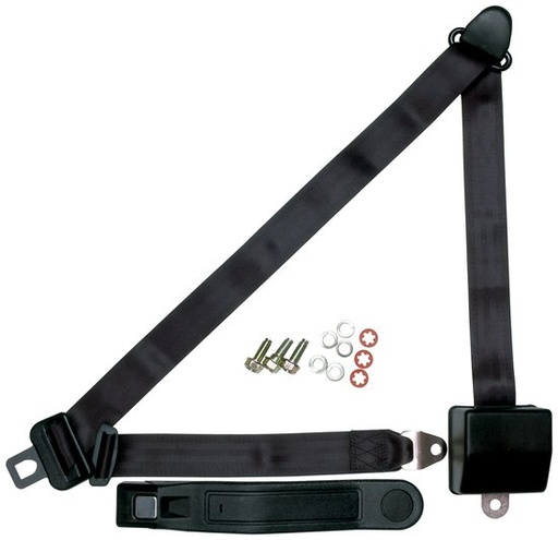 [ALL98115] Allstar Performance - Seat Belt Retractable 3pt Black - 98115