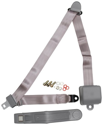 [ALL98116] Allstar Performance - Seat Belt Retractable 3pt Gray - 98116