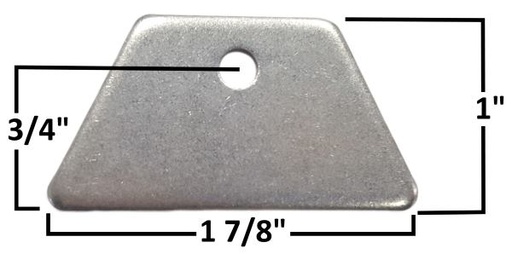 [AAMAA-047-A] Body Tab, 1/8″ Steel, 3/16″ Hole
