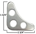 A&A Manufacturing - 3 Hole Gusset, 1/8″ Steel