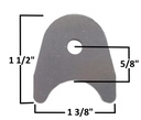Chassis Tab, 3/8″ Hole