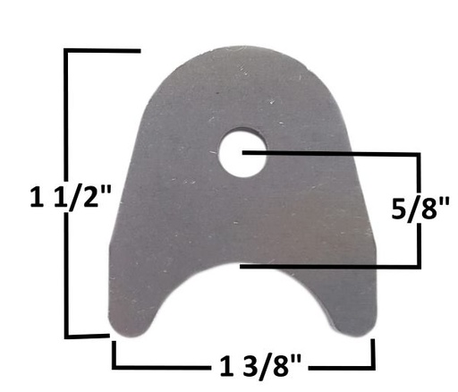 [AAMAA-228-B] Chassis Tab, 3/8″ Hole