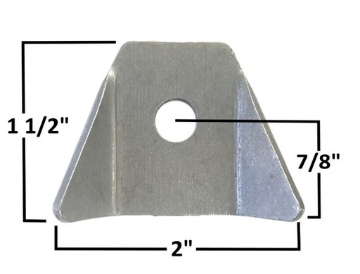 [AAMAA-043-A] Body Tab, .085″ Steel, 1/4″ Hole, Formed