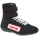Simpson Race Products  - High Top Shoes 10.5 Black - 28105BK