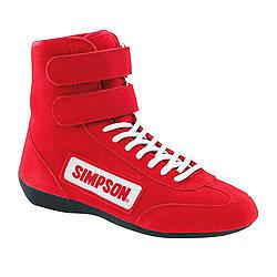 [SIM28115RD] Simpson Race Products  - High Top Shoes 11.5 Red - 28115R