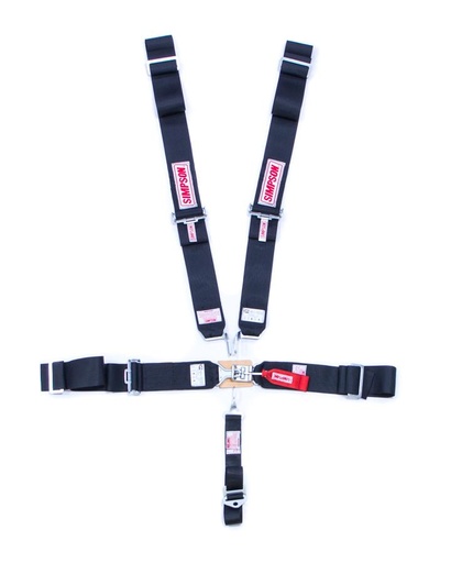 [SIM29066BK] Simpson Race Products  - Sprint Belts with A Pull Down Black No RH Adjuste - 29066BK