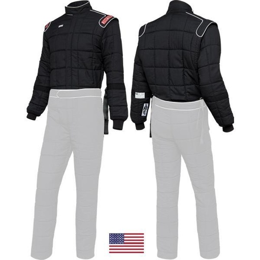 [SIM4802234] Simpson Race Products  - Jacket Black Medium Drag SFI 20 - 4802234