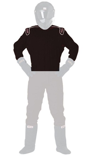 [SIM4802334] Simpson Race Products  - Large Black Jacket Signature Knit SFI 20 - 4802334
