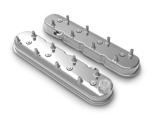 [HLY241-111] Holley - GM LS Tall Valve Cover Set Polished - 241-111