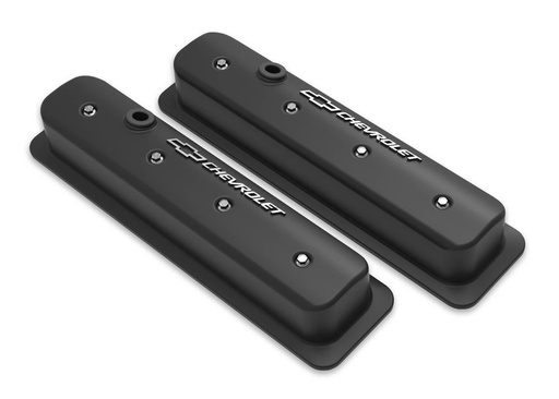 [HLY241-292] Holley - SBC Muscle Car Valve Covers with Holes Black - 241-292