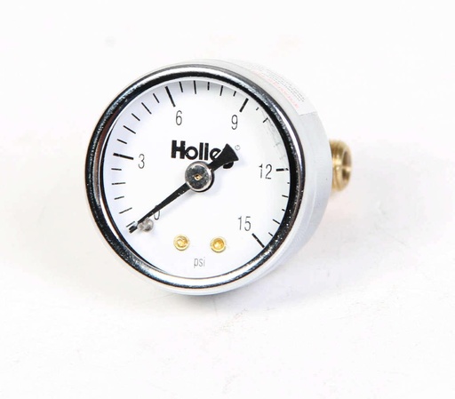 [HLY26-500] Holley - 0 15 Fuel Pressure Gauge - 26-500