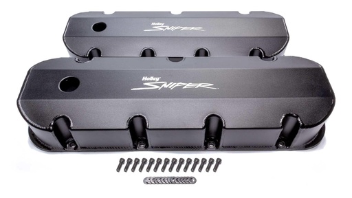 [HLY890004B] Holley - Sniper Fabricated Valve Covers  BBC Tall - 890004B