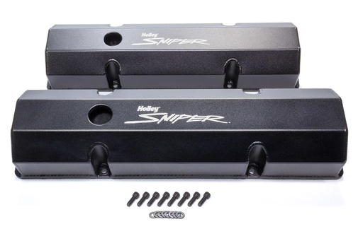 [HLY890010B] Holley - Sniper Fabricated Valve Covers  SBC Tall - 890010B
