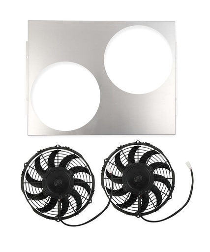 [HLYFB513H] Holley - Frost Bite Twin 10in Fan and Shroud Kit - FB513H