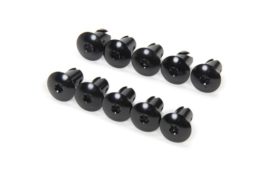 [XXXCH-4417BLK-10] Triple X - Torx Head Button Alum .500 Long Black 10pk