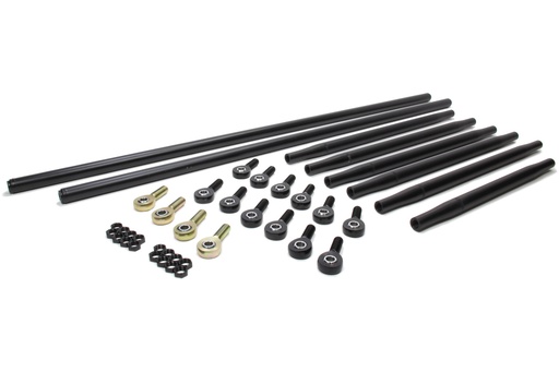 [XXXSC-SU-K9000-BLK] Triple X - Radius Rod Kit Complete Black For Sprint Car
