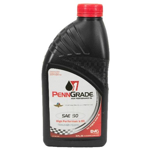 [POC71156] PennGrade 1 SAE 50 Monograde High Performance Oil, 1 Qt - 71156
