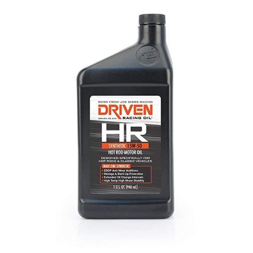 [JOE01606] Driven Racing Oil - 15W-50 Synthetic Hot Rod Motor Oil QT - 01606