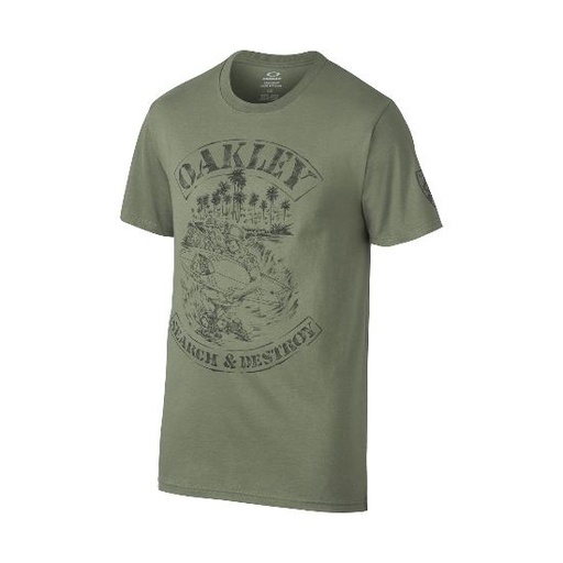 [OAK455154-79B-S] Oakley Search and Destroy Tee, Worn Olive Small - 455154-79B-S