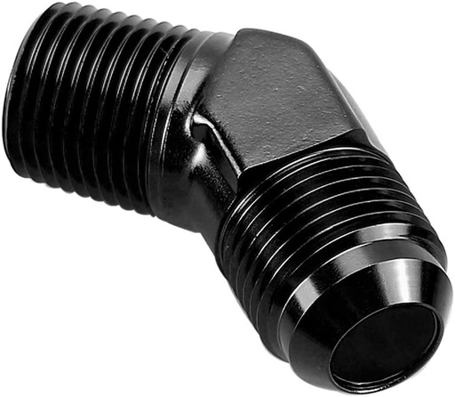 [PRF2022BLK] PRP 45 Degree Male Elbow -6 to 1/4" - 2022BLK
