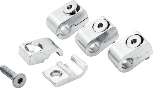 [ALL18321] Allstar Performance - 2pc Alum Line Clamps 1/4in 4pk - 18321