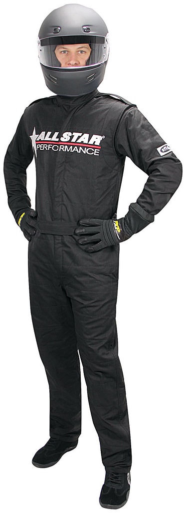 Allstar Performance - Race Suit Black XL Short 1pc 2 Layer - 99849