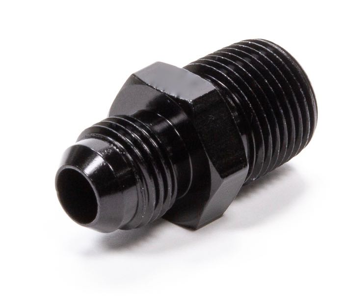 Performance Fittings -6 AN to -8 AN Adapter With O-Ring Black - 920-08-06BLK